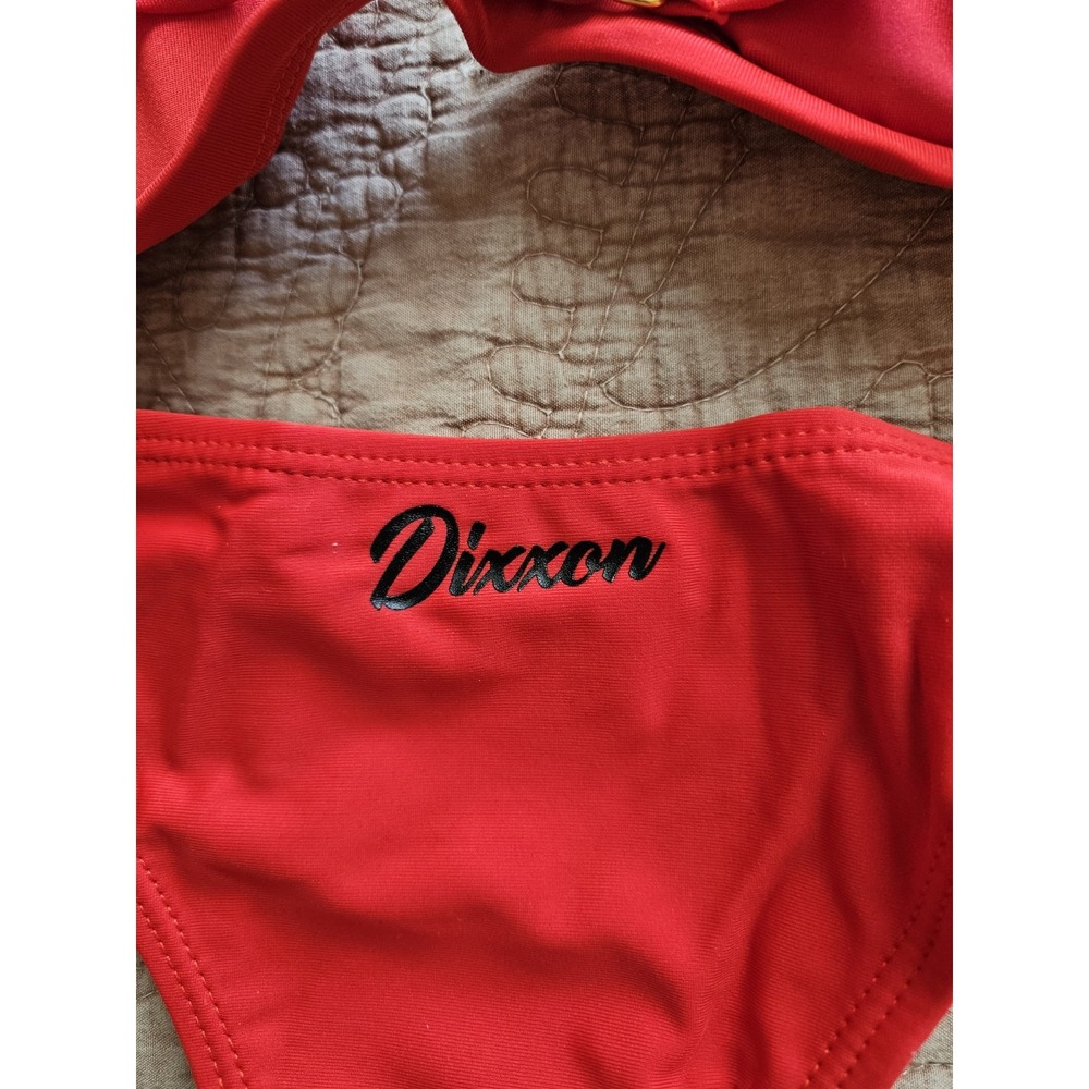 NIP Dixxon Premium Swimwear "Red" Tanning Suit, Top and Bottom, S - Picture 5 of 7